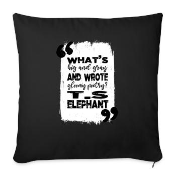 books lover sayings green bookish stuff - Sofakissenbezug 45 x 45 cm - Schwarz - Vorne