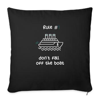 BATEAU DE CROISIÈRE - BATEAU DE CROISIÈRE VERT - Housse de coussin décorative 45 x 45 cm - noir - Devant