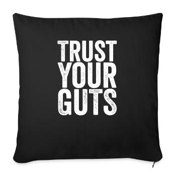 Field day squad - Sofa pillowcase 17,3'' x 17,3'' (45 x 45 cm) - black - Front