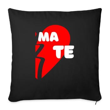 Same Mate - Sofakissenbezug 45 x 45 cm - Schwarz - Vorne