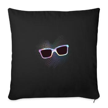 SunGlass - Sofa pillowcase 17,3'' x 17,3'' (45 x 45 cm) - black - Front