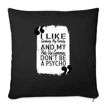 Livre Blagues Happy Blogger Blogging Writer Lecture - Housse de coussin décorative 45 x 45 cm - noir - Devant
