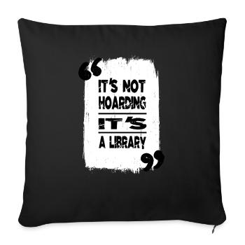 art birthday present idea awesome school book nerd - Sofakissenbezug 45 x 45 cm - Schwarz - Vorne