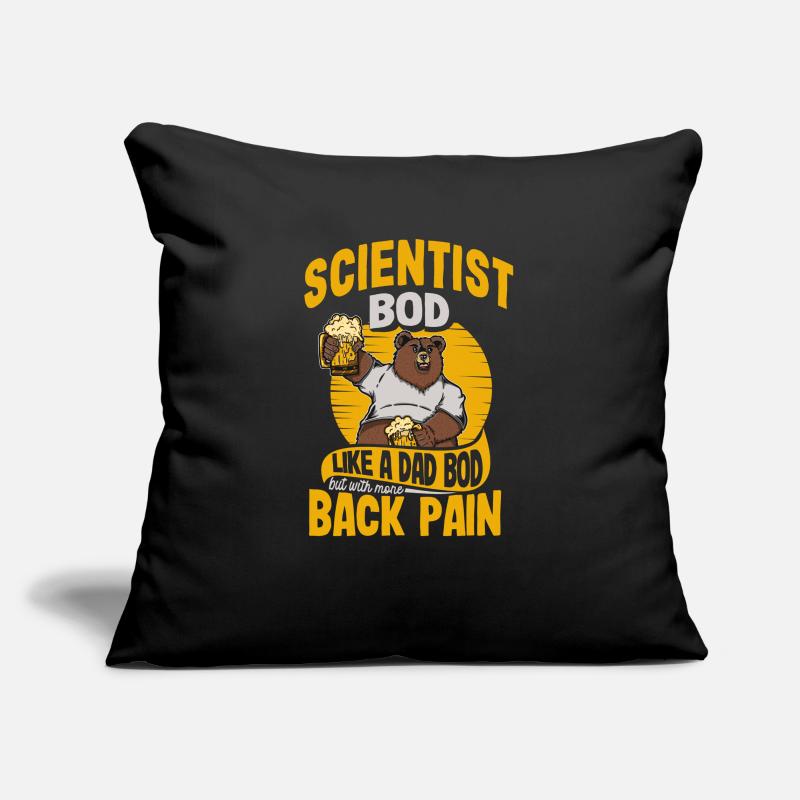 Scientifique Bod Like A Dad Bod Drôle de physique Housse de coussin décorative 45 x 45 cm