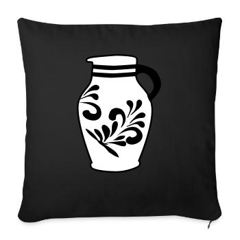 Bembel - Der Originale Frankfurter Apfelwein #FFM - Sofakissenbezug 45 x 45 cm - Schwarz - Vorne