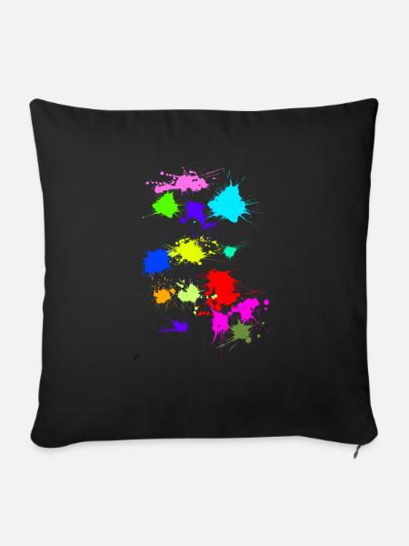 Flecken - Sofakissenbezug 45 x 45 cm - Schwarz