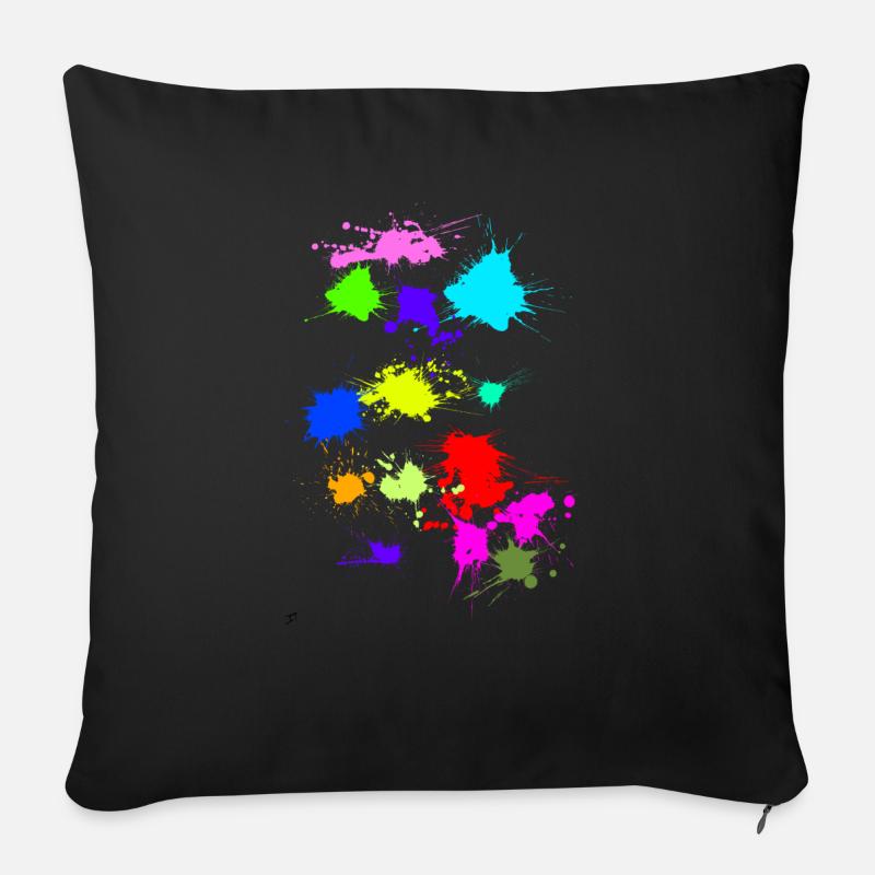 Flecken - Sofakissenbezug 45 x 45 cm - Schwarz