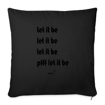 Ainsi soit-il - Housse de coussin décorative 45 x 45 cm - noir - Devant