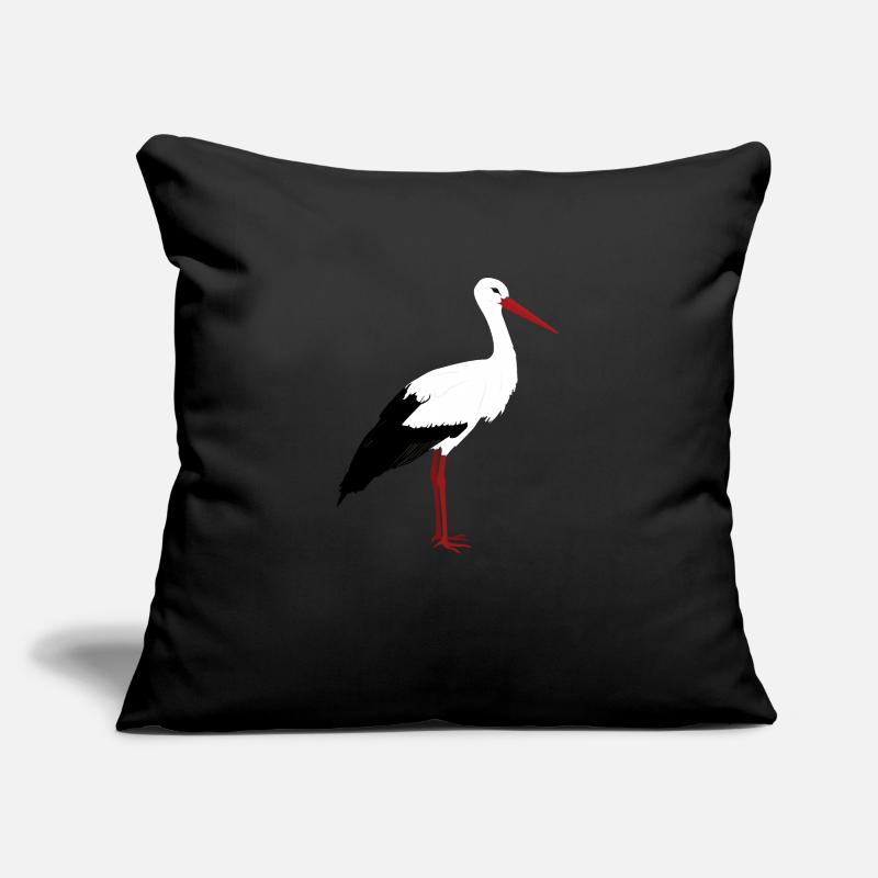 Stands de cigogne Housse de coussin décorative 45 x 45 cm