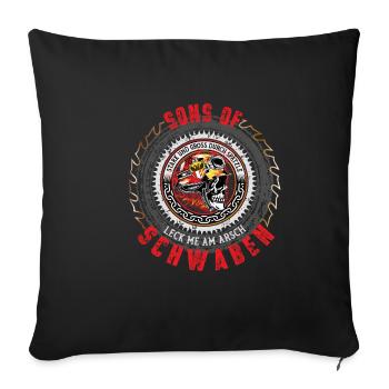 SONS OF SWABS - Sofa pillowcase 17,3'' x 17,3'' (45 x 45 cm) - black - Front
