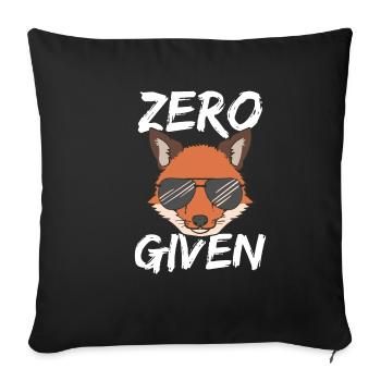 Fuchs Sonnenbrille Zero Fox Given Tshirt Geschenk - Sofakissenbezug 45 x 45 cm - Schwarz - Vorne