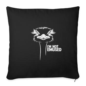 emu - Sofa pillowcase 17,3'' x 17,3'' (45 x 45 cm) - black - Front