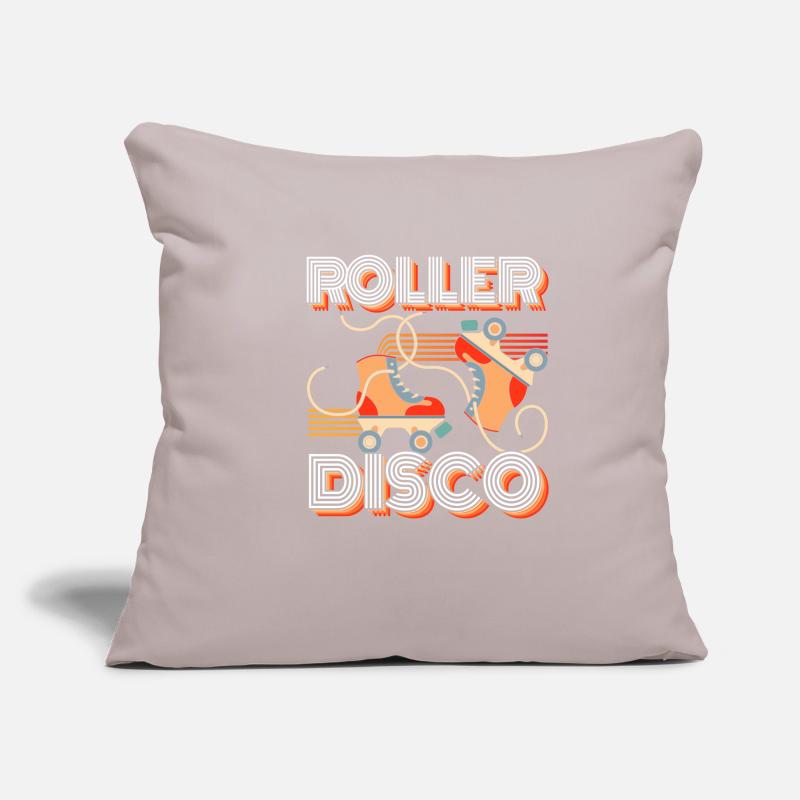 Cadeau Roller Disco Roller Roller Roller Housse de coussin décorative 45 x 45 cm