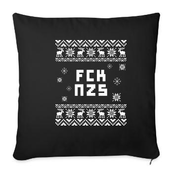 FCK NZS Ugly Christmas - Sofakissenbezug 45 x 45 cm - Schwarz - Vorne