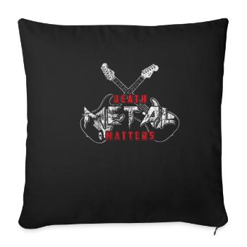 Death Metal - Housse de coussin décorative 45 x 45 cm - noir - Devant