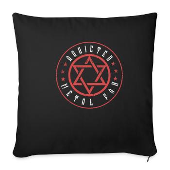 métal Musique - Housse de coussin décorative 45 x 45 cm - noir - Devant