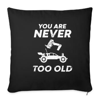 Remote-controlled car - Sofa pillowcase 17,3'' x 17,3'' (45 x 45 cm) - black - Front