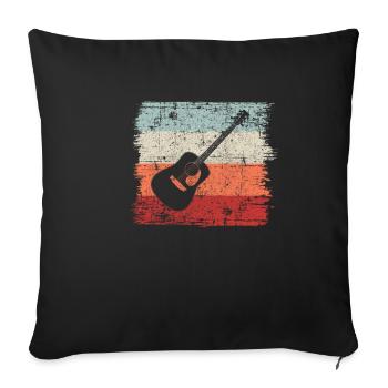 Idée cadeau vintage - Housse de coussin décorative 45 x 45 cm - noir - Devant