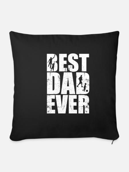 Beste Papa - Sofakissenbezug 45 x 45 cm - Schwarz