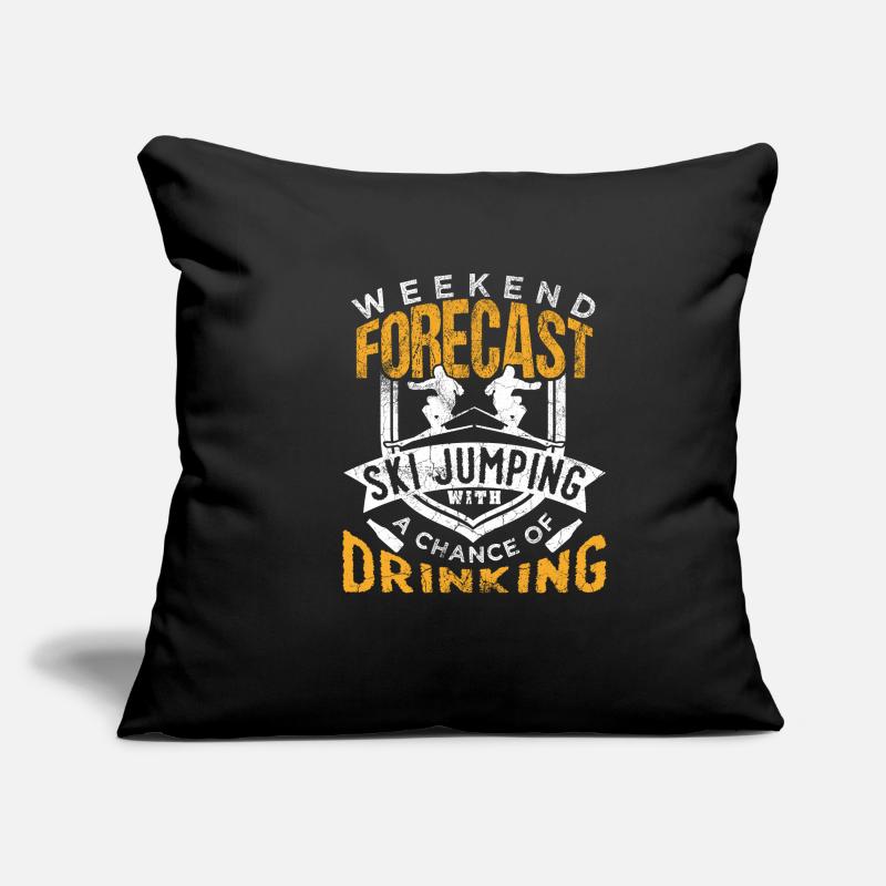 Ski jumping Sofa pillowcase 17,3'' x 17,3'' (45 x 45 cm)