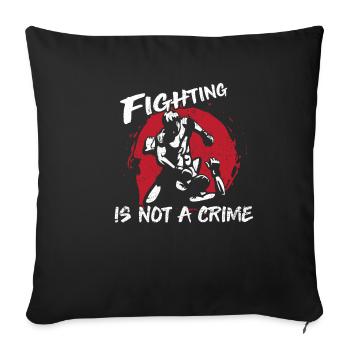 Jiu-Jitsu kämpfen - Sofakissenbezug 45 x 45 cm - Schwarz - Vorne