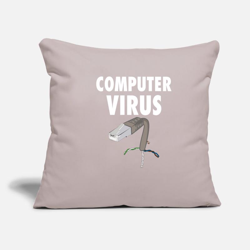 computer virus pc trojaner mailware spyware grafik Sofakissenbezug 45 x 45 cm