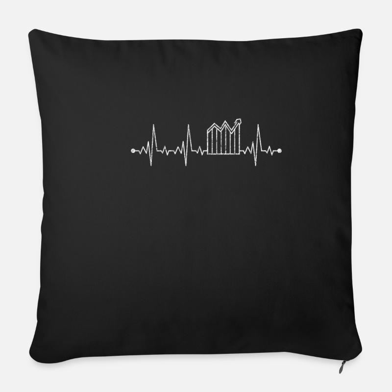 Trader Trading Geschenk Aktien Börse Dividenen - Sofakissenbezug 45 x 45 cm - Schwarz