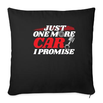 Just One More Car Lover Automobile Mechatronics - Housse de coussin décorative 45 x 45 cm - noir - Devant