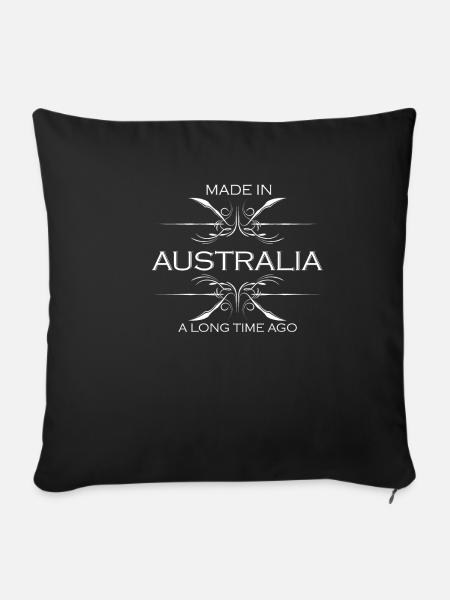 Australien Land - Sofakissenbezug 45 x 45 cm - Schwarz