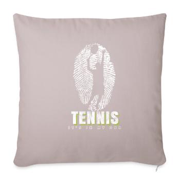 Joueur de tennis DNA - Housse de coussin décorative 45 x 45 cm - taupe clair - Devant