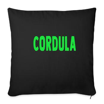 Cordula - I saw her dancing - Eberhard - Sofa pillowcase 17,3'' x 17,3'' (45 x 45 cm) - black - Front