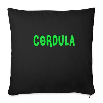 Cordula - Je l'ai vue danser - Eberhard - Housse de coussin décorative 45 x 45 cm - noir - Devant
