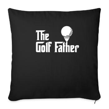 Golfen Golfer Golf Vater Lustig Geschenk - Sofakissenbezug 45 x 45 cm - Schwarz - Vorne