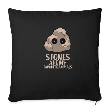 Geology Minereal Collector Funny Gift - Housse de coussin décorative 45 x 45 cm - noir - Devant