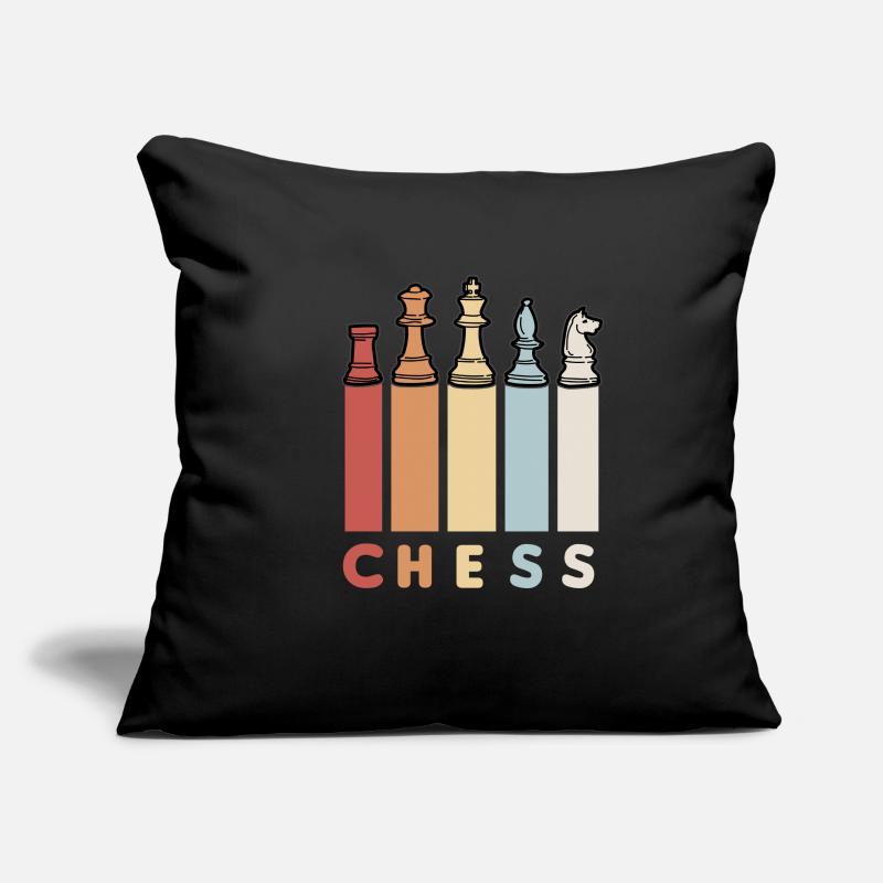CHESS RETRO Chess Player Chess Pieces Chess Sofa pillowcase 17,3'' x 17,3'' (45 x 45 cm)