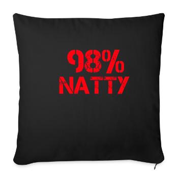 98 Percent Natty - Bodybuilder - Sofakissenbezug 45 x 45 cm - Schwarz - Vorne