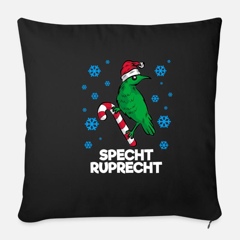 SPECHT RUPRECHT - Sofakissenbezug 45 x 45 cm - Schwarz