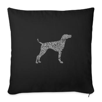 Maître Allemand Maîtresse Cadeau De Chien - Housse de coussin décorative 45 x 45 cm - noir - Devant