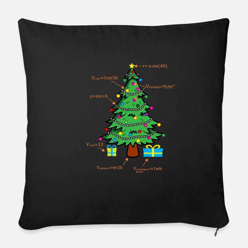 Mathe Geometree Mathematik Student Mathelehrer - Sofakissenbezug 45 x 45 cm - Schwarz
