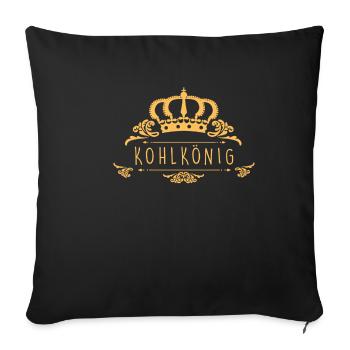 Kohlkönig Kohlkönigin Kohlfahrt Kohl Tour Gift - Sofa pillowcase 17,3'' x 17,3'' (45 x 45 cm) - black - Front
