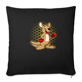 Funny kangaroo Australia humor outback comic - Sofa pillowcase 17,3'' x 17,3'' (45 x 45 cm) - black - Front