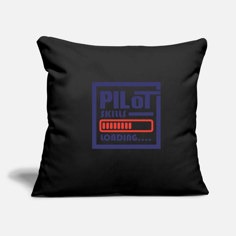 Pilot Skills Loading Luftfahrt Pilot Ausbildung Sofakissenbezug 45 x 45 cm