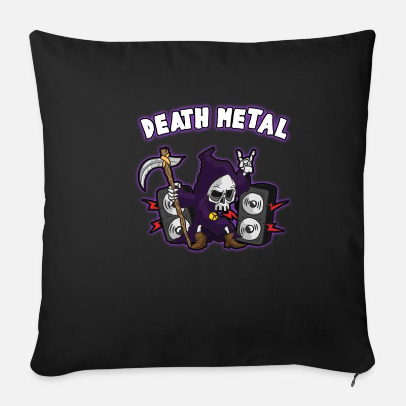 DEATH METAL - Sofakissenbezug 45 x 45 cm - Schwarz