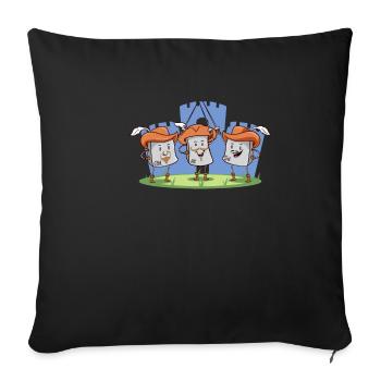 The 3 Musketeers CTRL ALT ENTF Internet Humor - Sofa pillowcase 17,3'' x 17,3'' (45 x 45 cm) - black - Front