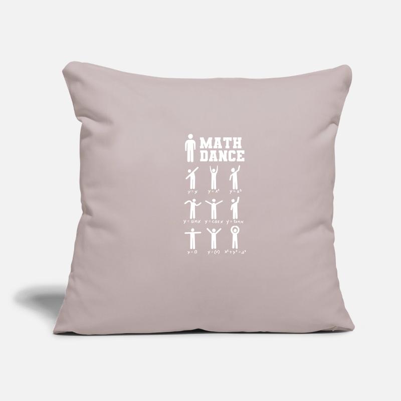 Cadeau de professeur de maths danse mathématique Housse de coussin décorative 45 x 45 cm