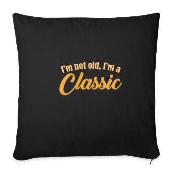 Je ne suis pas vieux, je suis Classic Dad Vintage Ret - Housse de coussin décorative 45 x 45 cm - noir - Devant