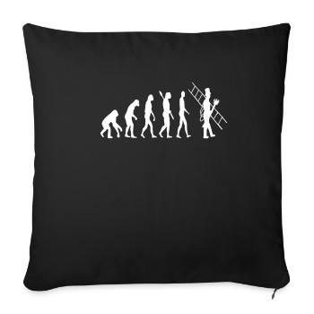 Évolution du ramoneur Évolution du ramoneur - Housse de coussin décorative 45 x 45 cm - noir - Devant