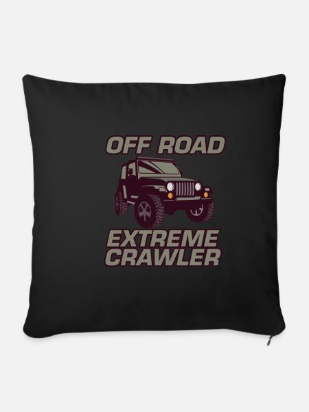 Rock Crawler Off Road Extreme Crawler-Reifen Motor - Sofakissenbezug 45 x 45 cm - Schwarz