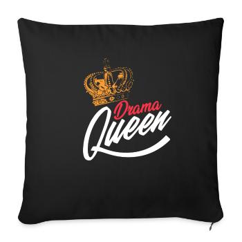 Drama Queens Motion Picture Theatre par intérim Broadway F - Housse de coussin décorative 45 x 45 cm - noir - Devant