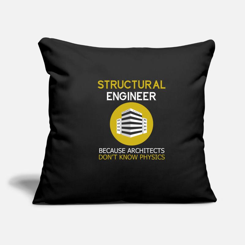 Structural engineers because architects have no idea Sofa pillowcase 17,3'' x 17,3'' (45 x 45 cm)
